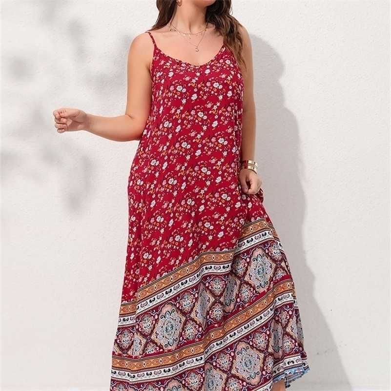 Dresses Casual Finjani Womens Dress Plus Size Cami Dresses Summer Backless Dress Floral Print Formal Party Dresses S260612