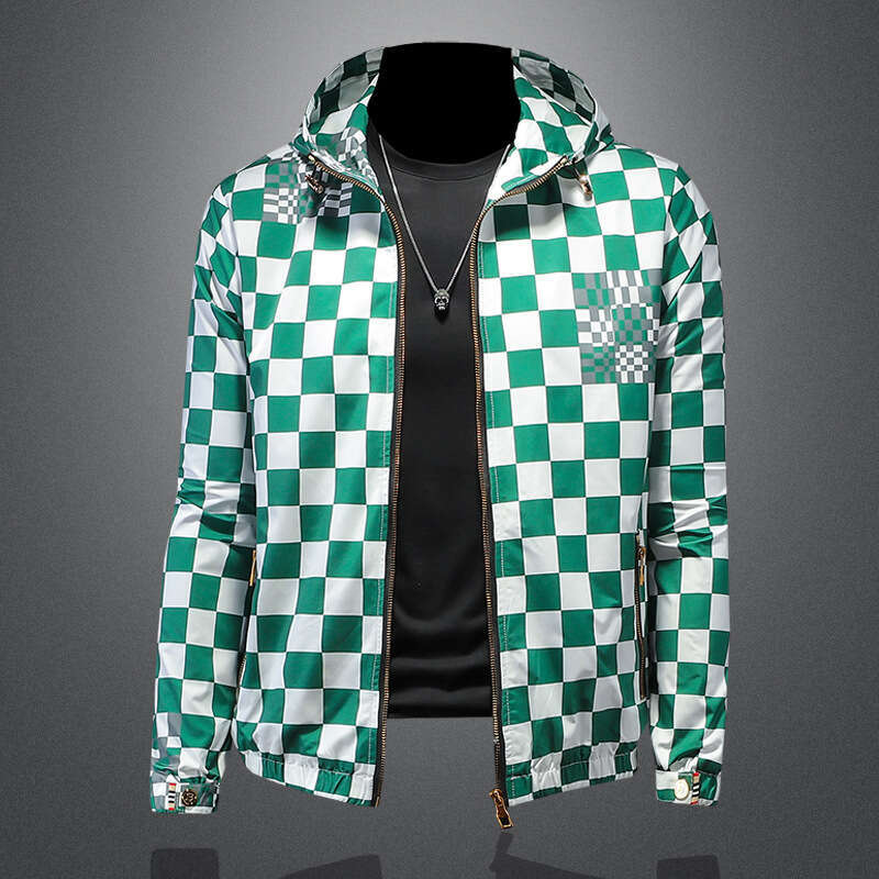 2026 Autumn New Korean Style Slim Fit Men's Fashionable Hooded Jacket