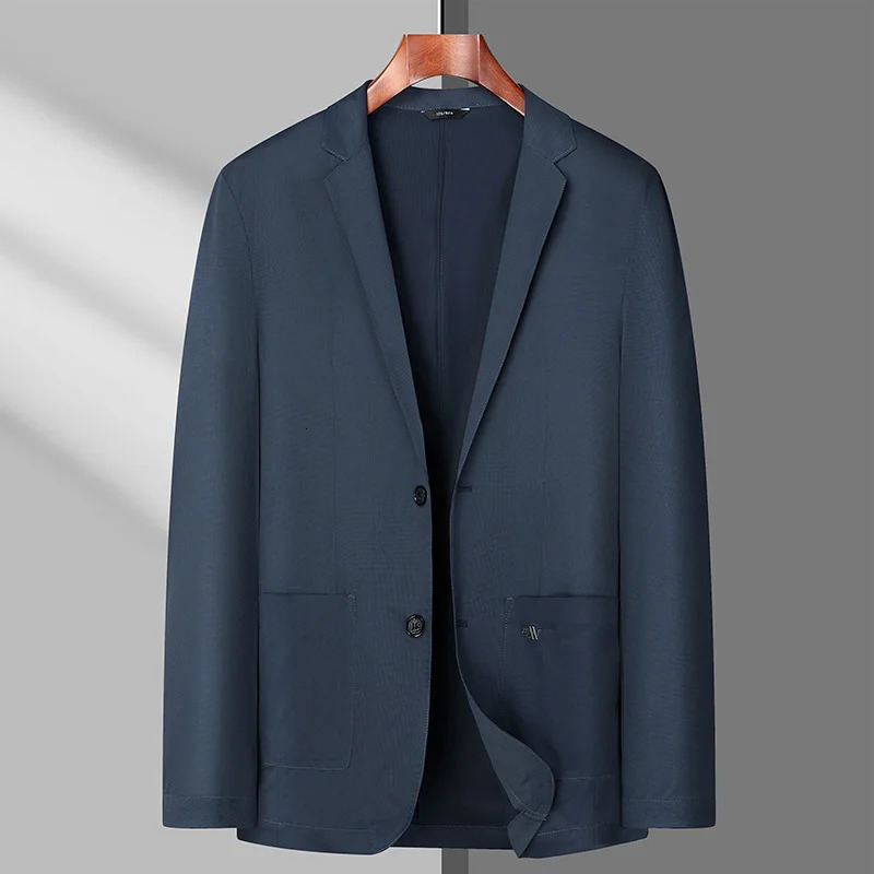 Summer Thin men blazer Ice Silk Breathable Stretch Casual Suit 7XL 8XL Plus Size Jacket 6XL Lightweight blazers 145kg 260611