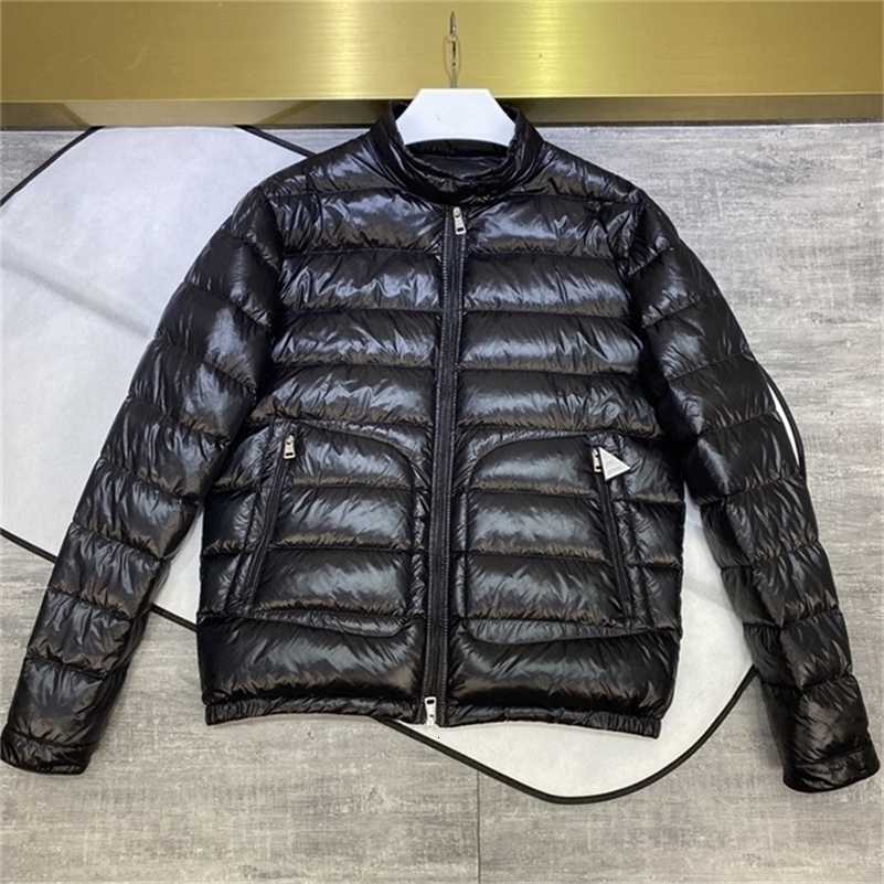 Mens Down Parkas Autumn Winter man stand collar down jacket leisure windproof lack coat Slim fit Filled 95 white duck down slightly waterproof 22090
