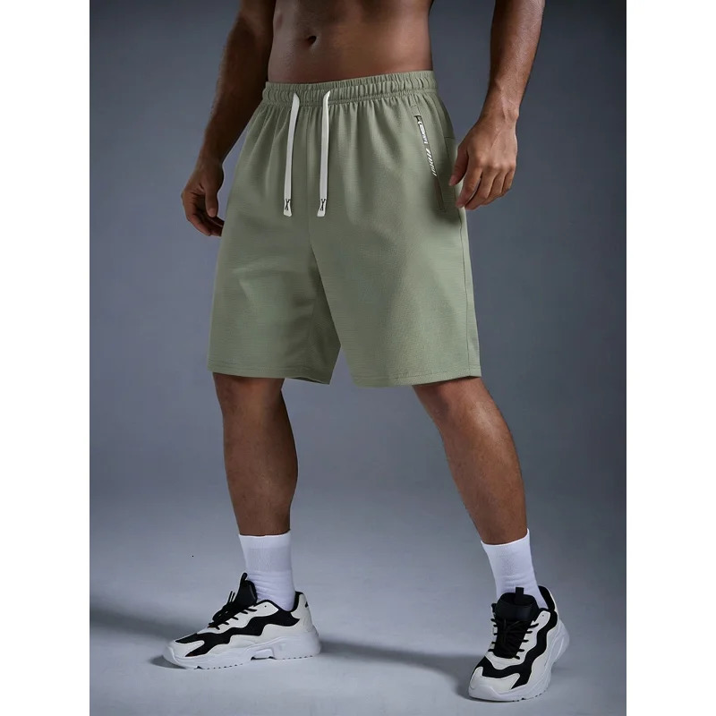Summer Mens Clothes Shorts Ice Silk Stretch Running Pants Y2k Clothing Male Sports Man Sneakers Gym Short Anime Sea 260612