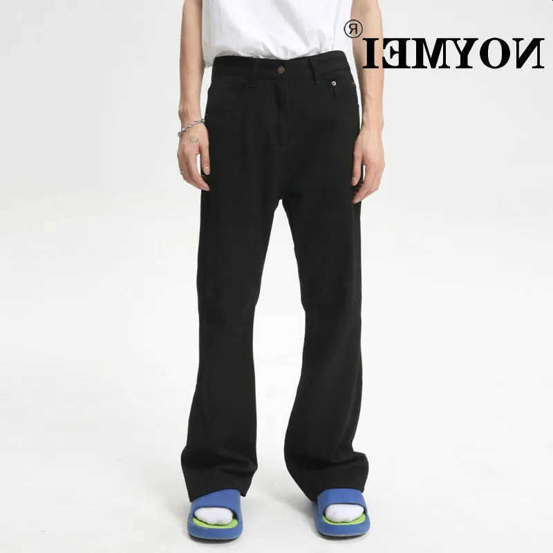 solid NOYMEI color clean fit slim boot-cut jean all-match autumn denim pants casual american style WA4579 S260612