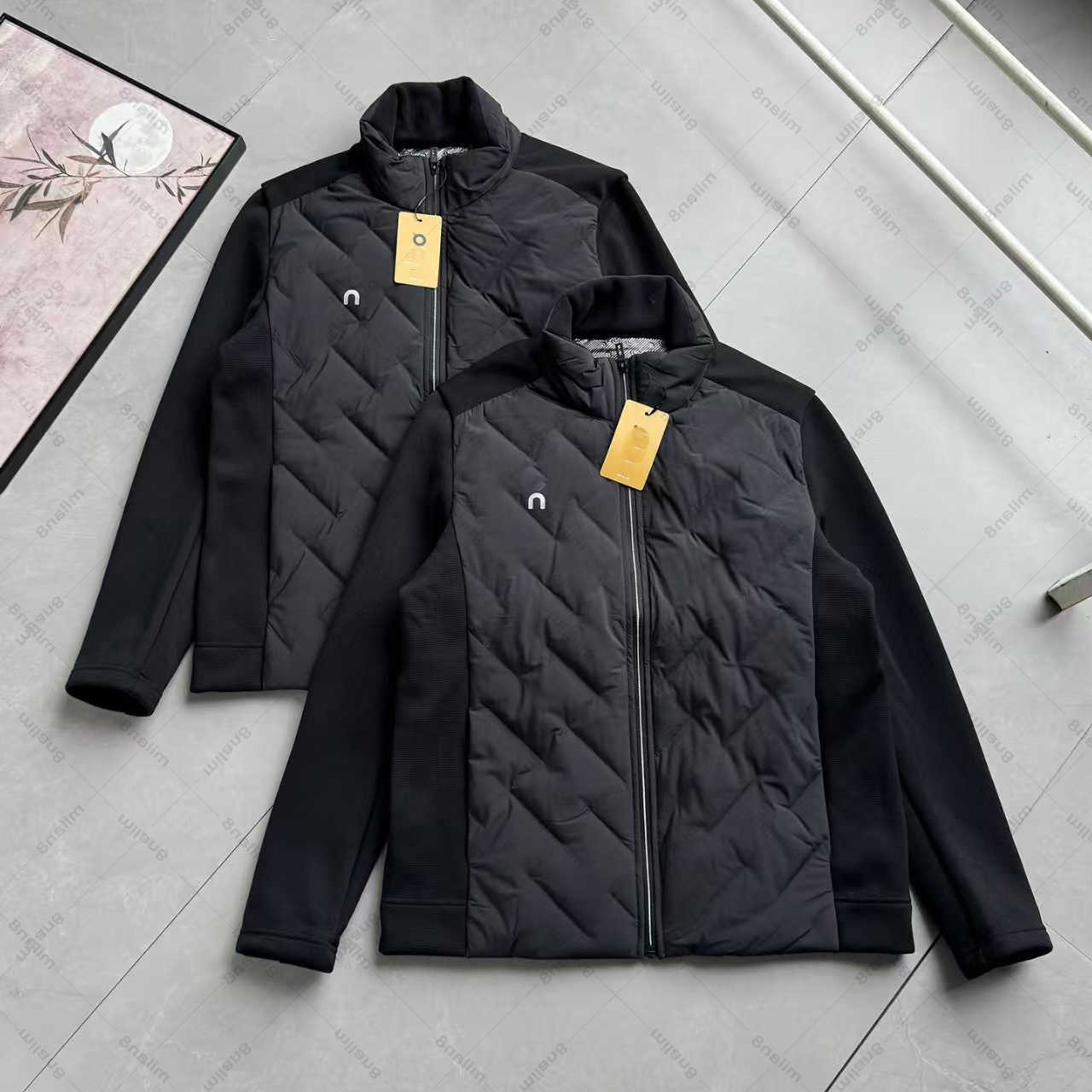 Mens down parkas onclouds men coat hooded thick white duck down couple windproof and warm jacket Q260612