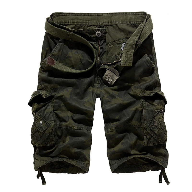 US Size 2026 Camouflage Loose Cargo Shorts Men Cool Summer Military Camo Short Pants Homme 260605