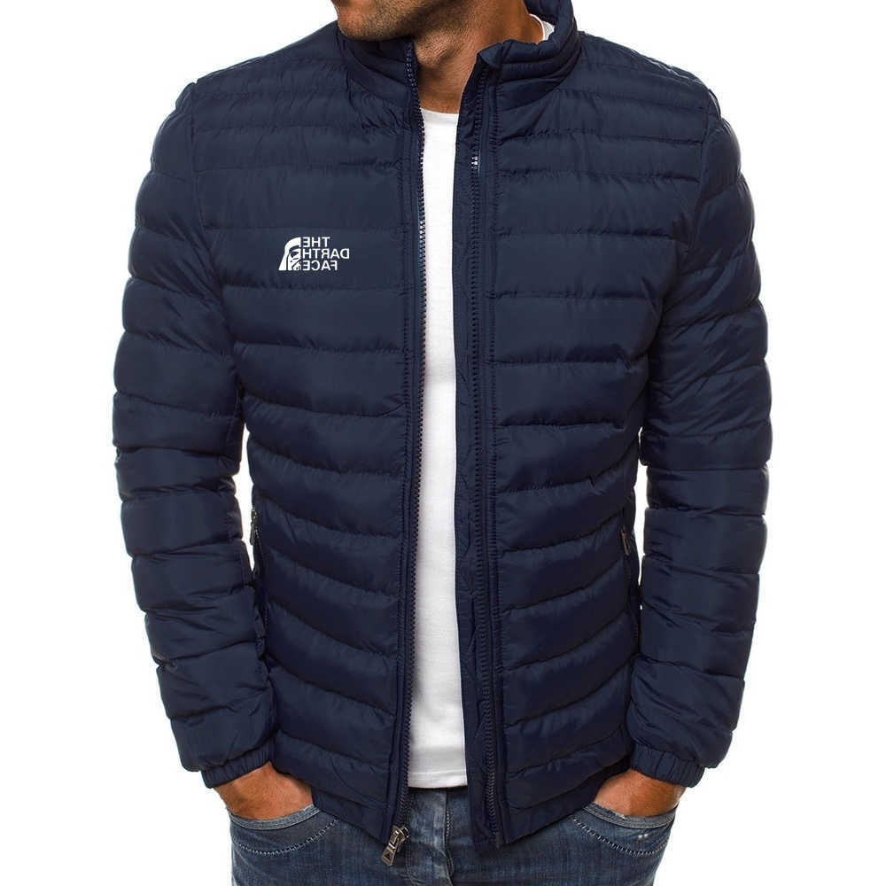 Thick Men New Warm Parka Jackets Winter Casual Mens Outwear Coats Solid Stand Collar Male Windbreak Cotton Padded Down Jacket Q260612