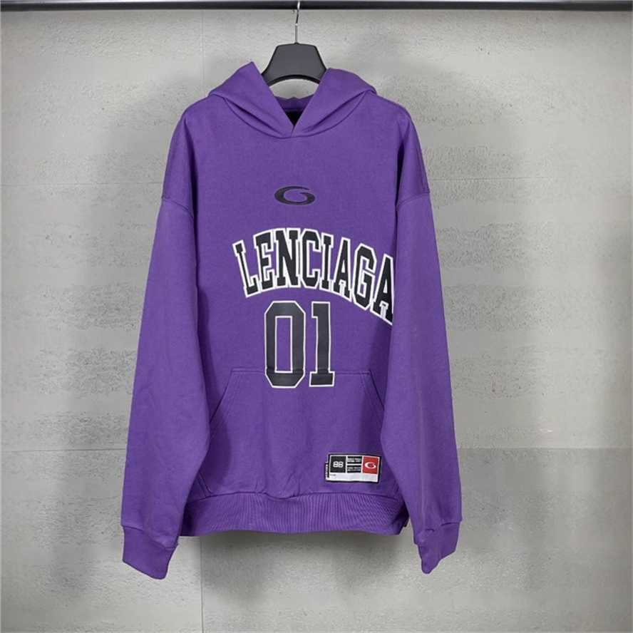 Version B New Collaboration Paris Basketball 01 Jersey Embroidered Printed Loose Hooded Long Sleeve Sweatshirt{category}{category}ISIJ