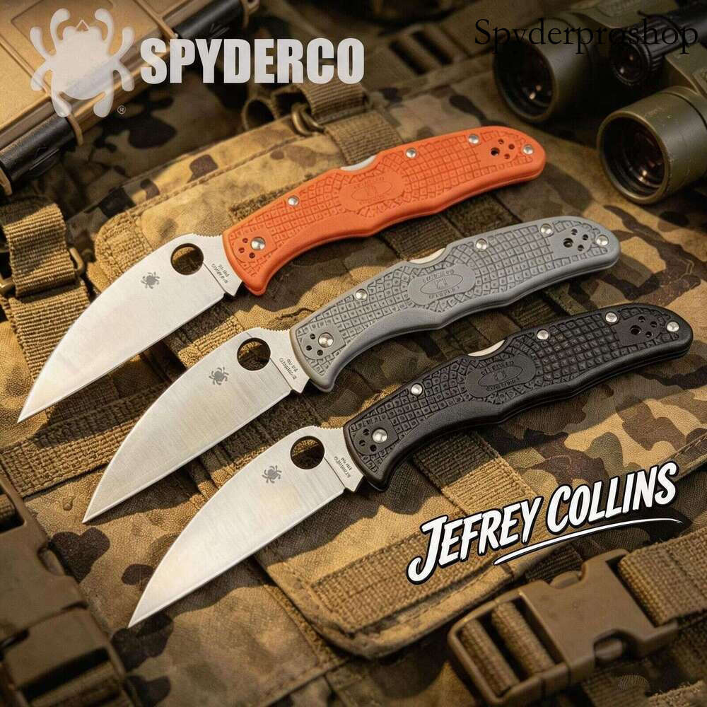 Jefrey Collins American Spider C10 Mini Pocket with Nylon Fiberglass Handle, Folding for Outdoor Camping, High Hardness Fruit Knife knife set