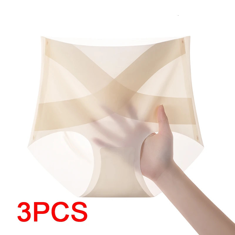 Ice Silk Panties Womens Panties Set Briefs Plus Size Women Lingerie Lingeries Sexy Abdomen Girdle Woman Underwear Seamless 260611