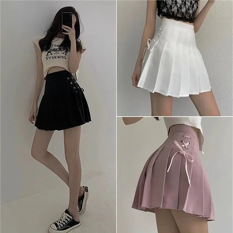 Spring Summer HighWaisted Mini Dress Preppy Style AgeReducing Slimming AntiExpre Pure Desire Versatile Plaid Skirt 260610