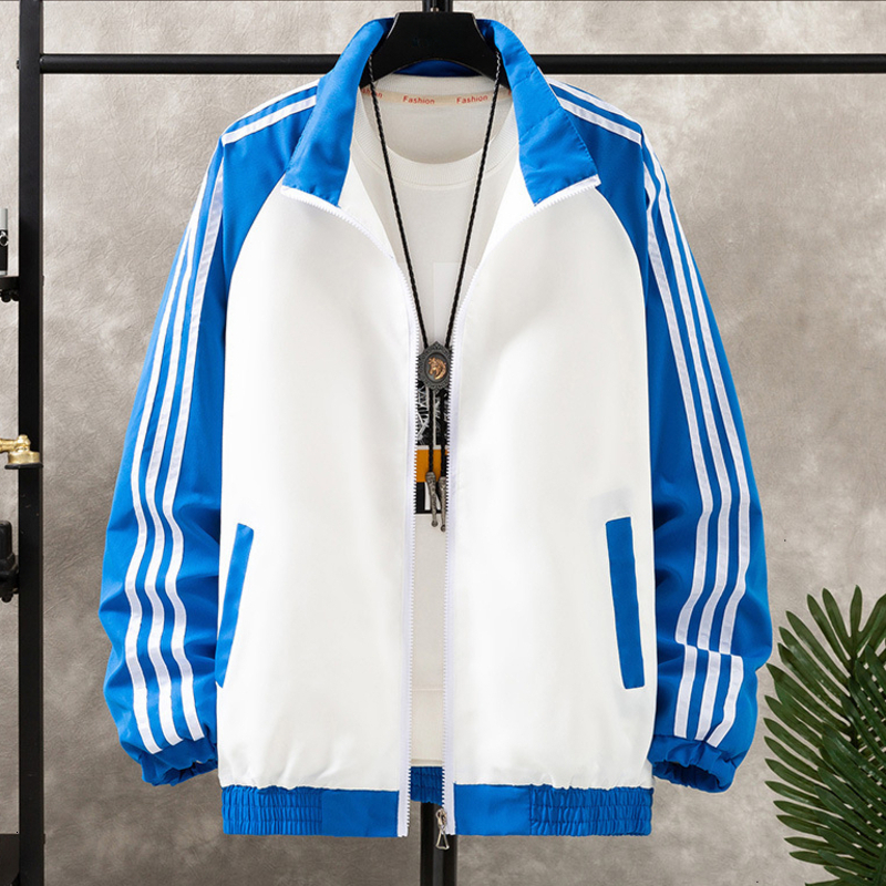 Designer Jacket For Men Sporty Striped Casual Outerwear Comfortable Daily Teen Boys Streetwear Mens Clothing