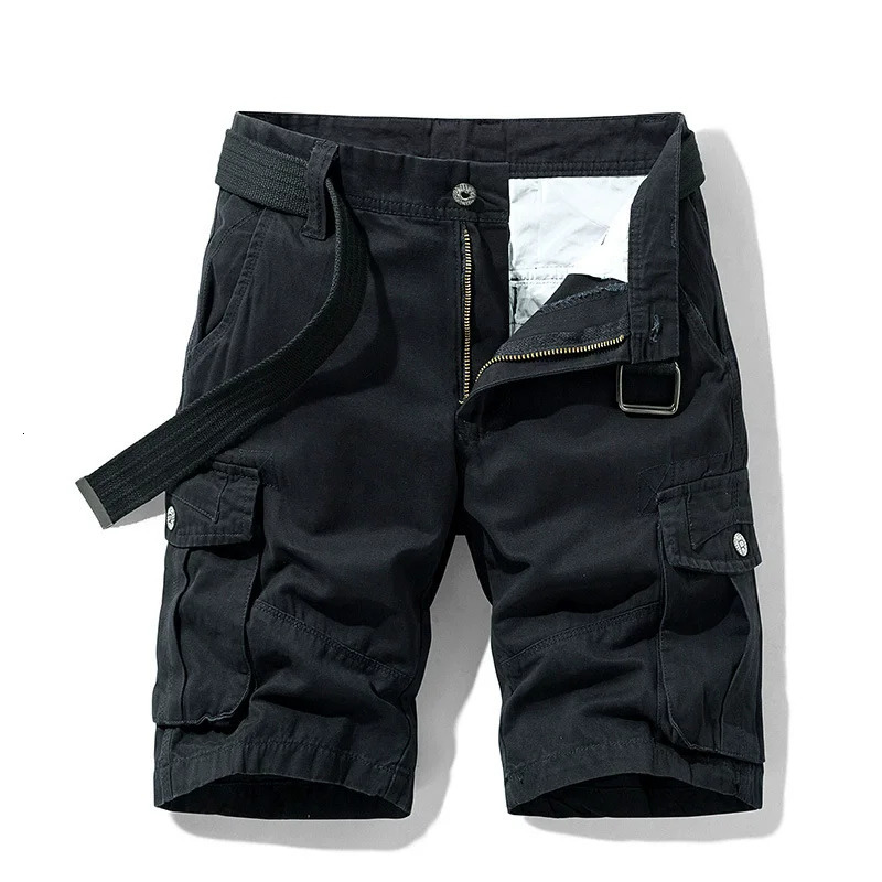 2026 Summer Cargo Short Men Fashion Casual Shorts Mens Military Pocket Pants Cotton Male Tactical No Belt Plus Size 260605