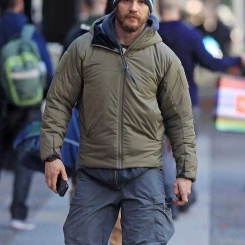 outdoor windproof and splash proof sports hooded cotton jacket tactical cold proof warm cotton jacket stand collar jacket Q260612