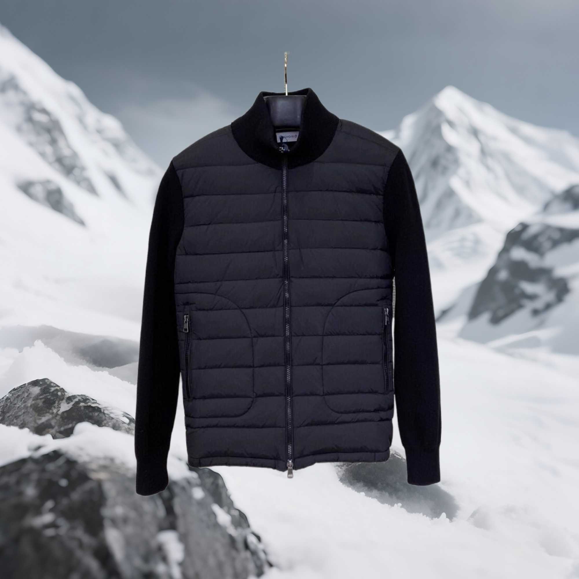 Down Hooded Cardigan Designer Wool-blend Sweater Outwear Warm Mens Windbreaker Jacket Men Pufferjacket Q260612