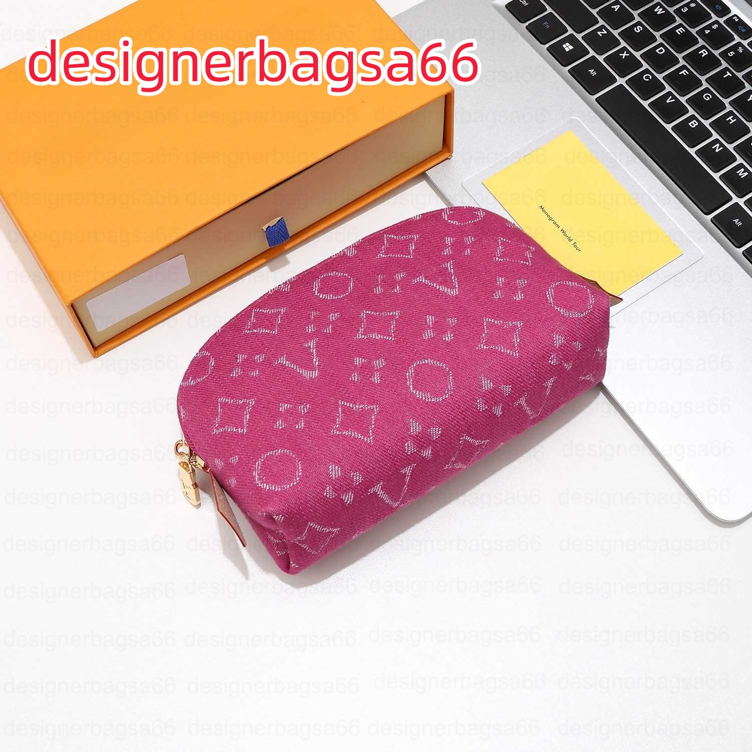 luxury Cosmetic bag Takashi Murakami Makeup Bags Lipstick pouch denim Mini Bag monogram Toiletry Cases Clutch multiple colors Classic Purse Cosmetic