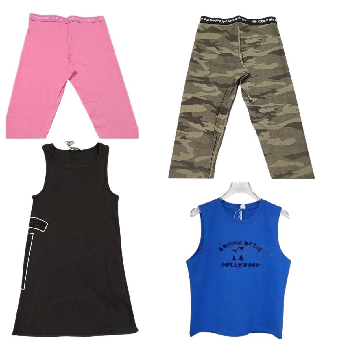 pantaloni stretti firmati di alta qualità cromati per gli uomini camicia cromata di alta qualità puro cotone leggings di lusso da donna camicia crom