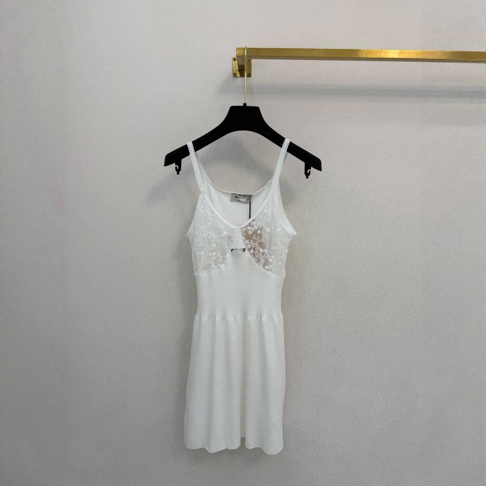 Designer Basic & Casual Dresses brand top 26 summer lace camisole for women, slimming hollow-out knitted sleeveless top, trendy