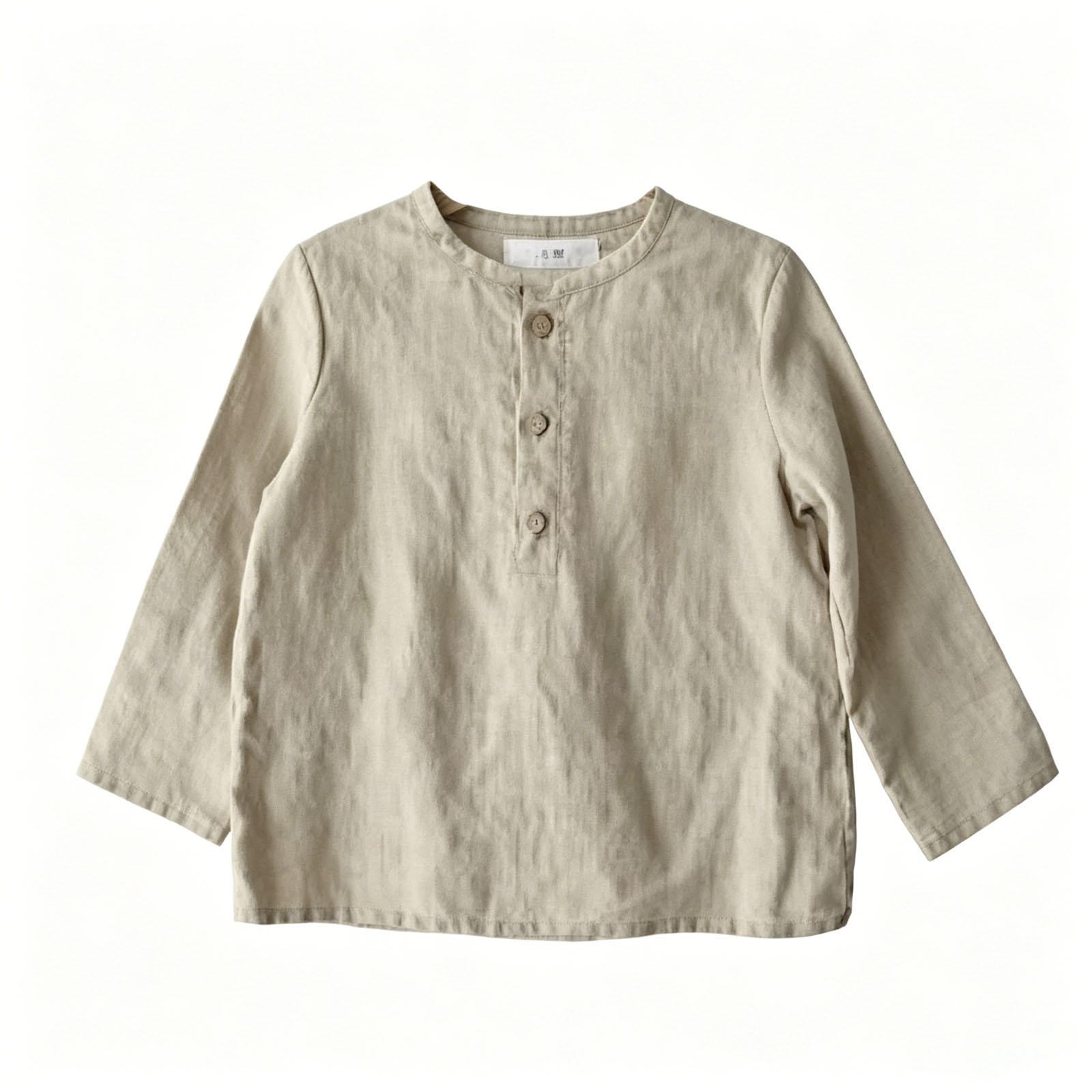 2026 New Casual Daily Cotton Linen Childrens Shirt Autumn Retro Mori cologne Buttons perfume Cologne Long Sleeved Shirts Boys Perfume And Girls Clot