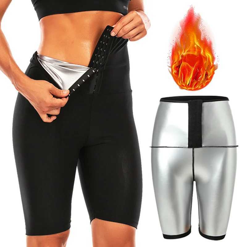 Women Sauna Pants Slimming Shapewear Weight Loss Fat Burning Shorts Workout Gym Lings Fitness Sports Waist Trimmer Shapers T260610