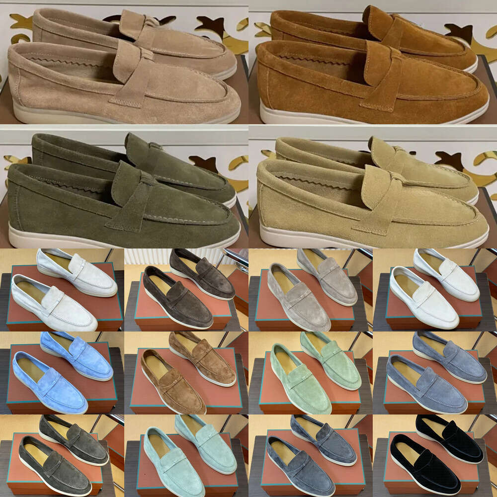 Designer Loafers Women Men Dress Shoes It Designer Shoes Luxury Fashion Business Cashmere Leather Flat Shoes Low Top Suede Cow Oxfords Casual Moccas