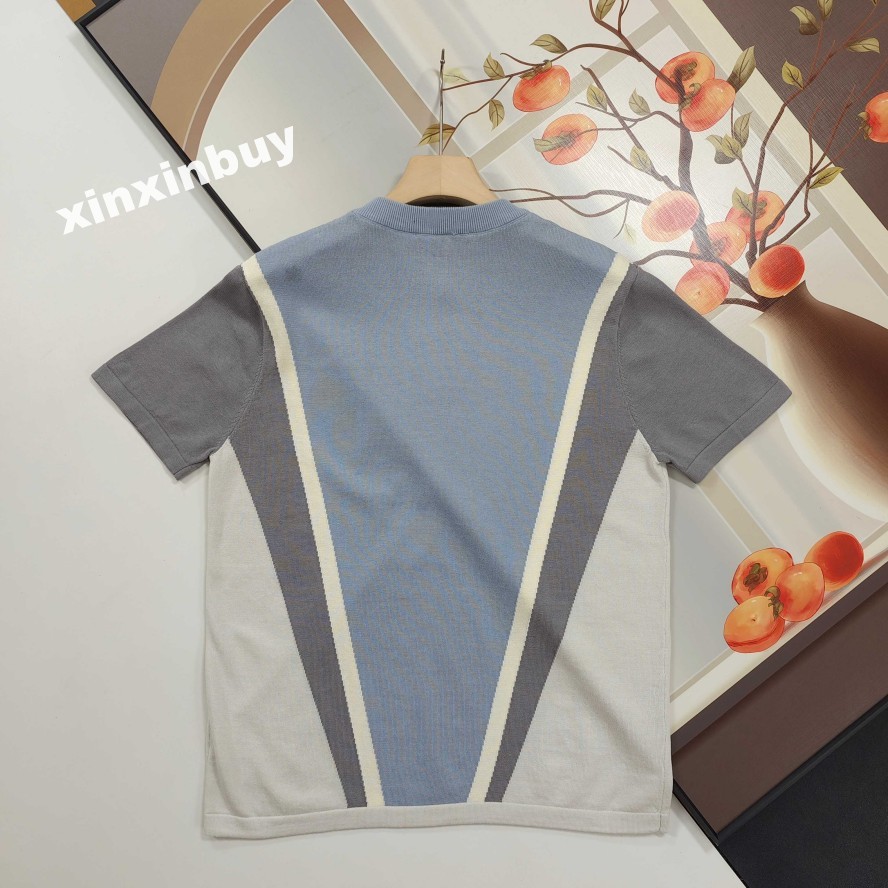 xinxinbuy Men designer Tee t shirt Italy Milan emboss relief jacquard floral knit polo cotton women blue red BLACK green white gray M-2XL