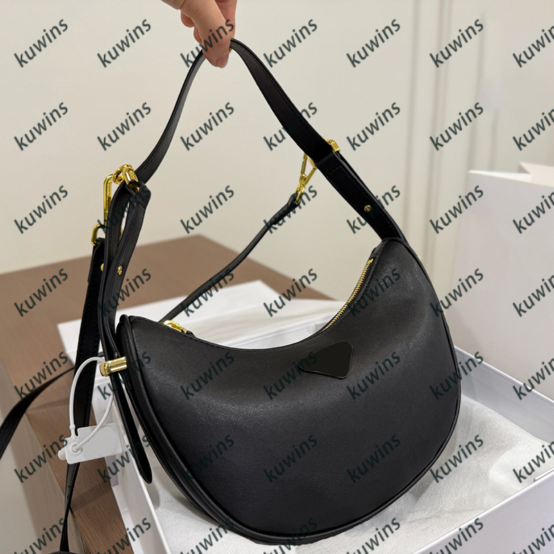 Women Half Moon Hobo Bag Designer Shoulder Bags Luxury Underarm Bag For Women Multi-style Genuine Crow Handbags With Double Straps For Sweet Cool Da
