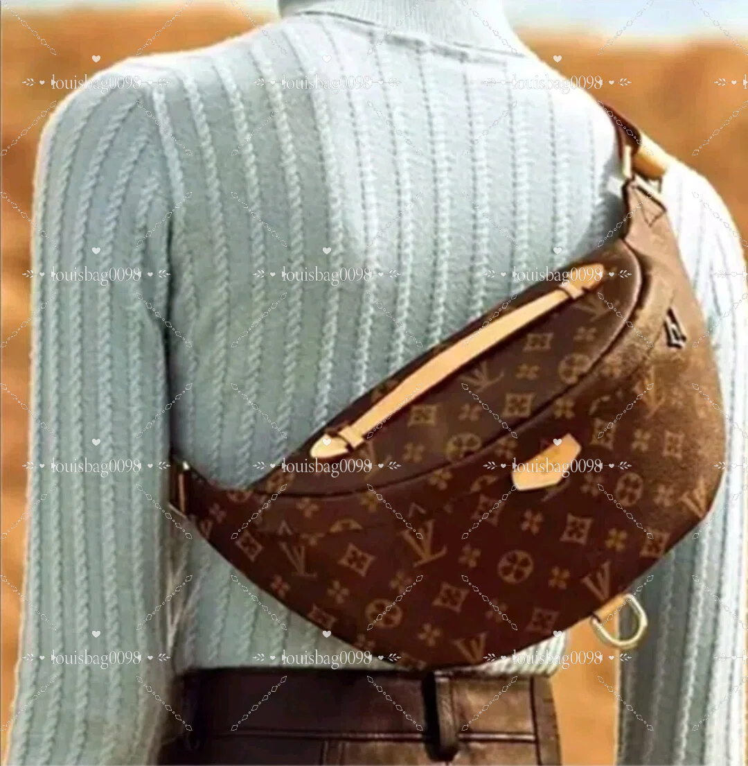 12A Designer bag mens Womens Genuine Leather Waist Bags Purse Crossbody bag Men Cross Body Handbag Bumbag Chest Bag Brown Bum bag Fanny Pack Bag Bel