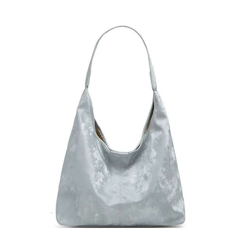 Retro Commuter Solid Color New Fashion Simple and Stylish Casual Large Capacity Trendy Underarm Tote Bag