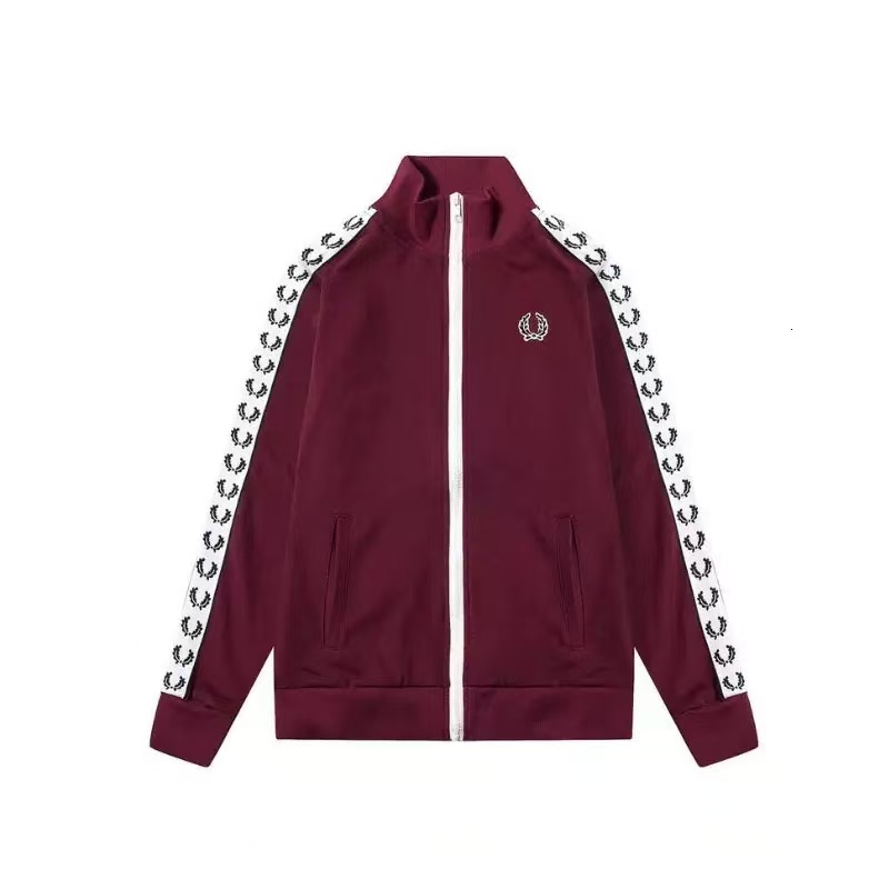 Luxury Freds Perrys Jacket Sweater Designer Womens LP Lapel Classic Fredly Jackets Comfortable Parke Wheat Spike Embroidery Cotton Street Brand Mens