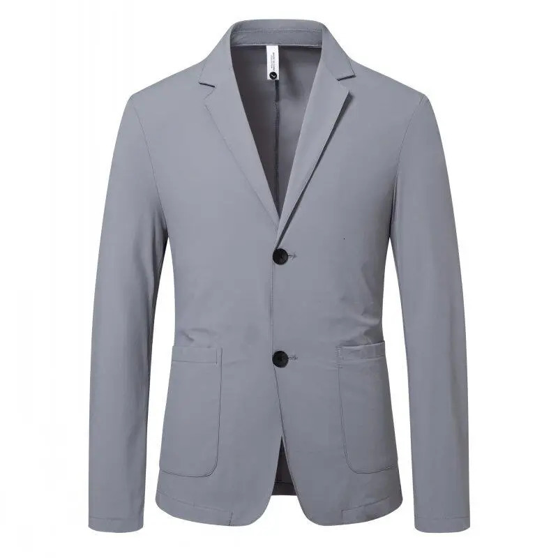 Summer Thin Sun Protection Blazer Men Solid Color Smart Casual Suit Jackets Mens lightweight Turn Down Collar Outerwear 260611