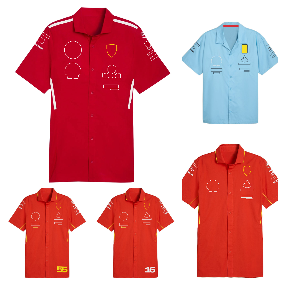 2024 F1 racing suit 2025 new short-sleeved shirt Formula 1 team driver shirt men and women racing shirt plus size team logo custom fan shirt
