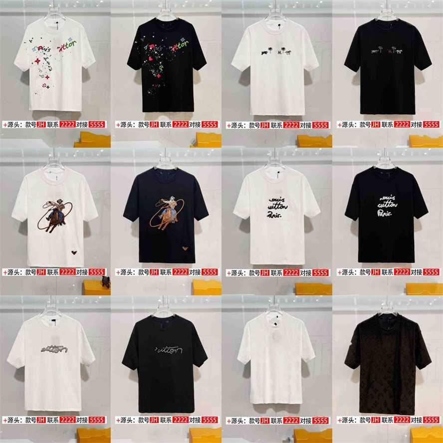 Correct version High-end version of the LV 26S new pure cotton premium series short-sleeve T-shirt unisex{category}{category}FLU3