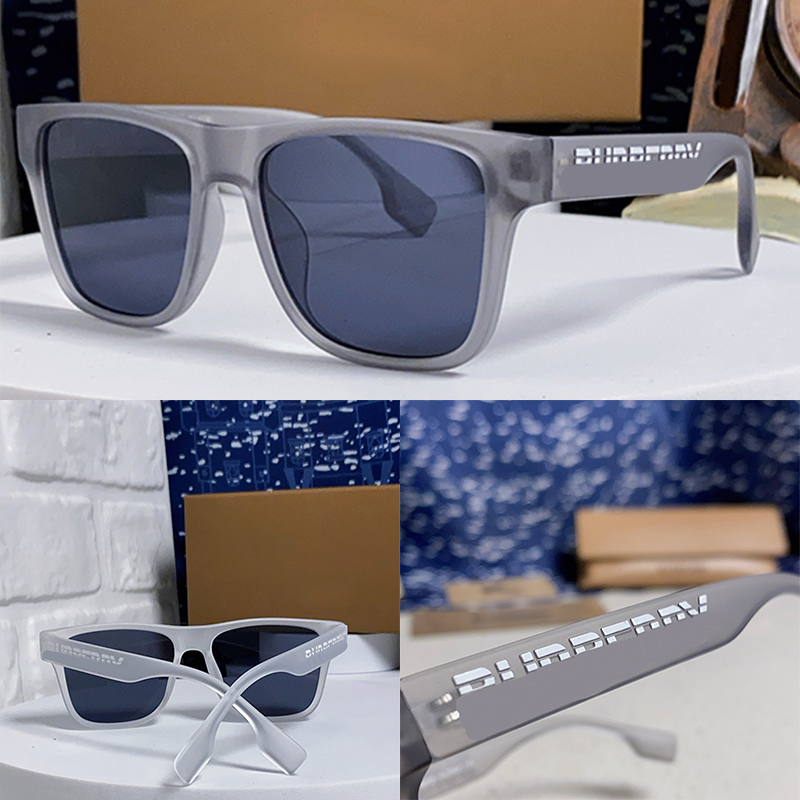 Letter printed square sunglasses Designer mens womens fashionable acetate goggles Summer outdoor vacation beach photography luxury sunglasses BE4291