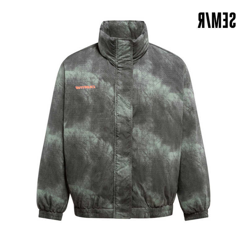 Semir Down Jacket Men 2024 Winter New Fashionable Gradient Printing Thick Outerwear Trendy Individual Oversize Q260612