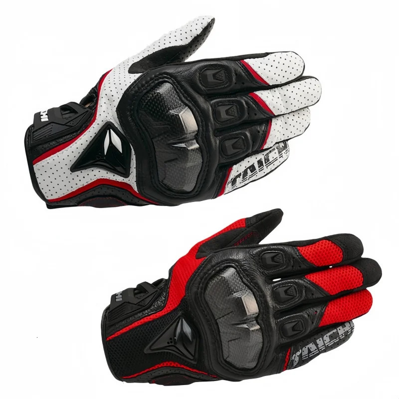 Mens Genuine Leather Motorcycle Gloves RST390 391 Motocross Racing Gloves Four Seasons Touch Screen Compatible Moto Guantes 260611