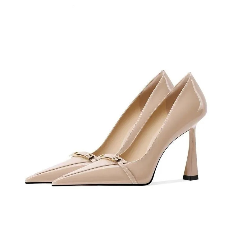 Fashionable and Elegant Womens High Heels Early Spring Versatile Pointed Toe Pumps with Slim Heels for Professional Women 260612