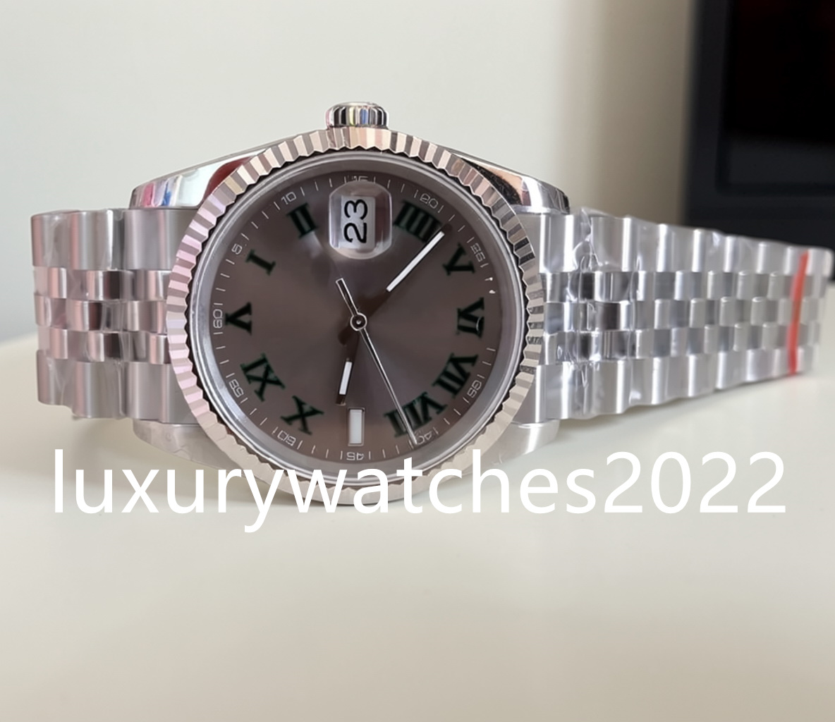 36mm Watches Men's Watch Women's Automatic 2813 movement BP Factory Olive Green Palm Leaf Dial 126234 Wimbledon Mother Of Pearl 126200 BPF