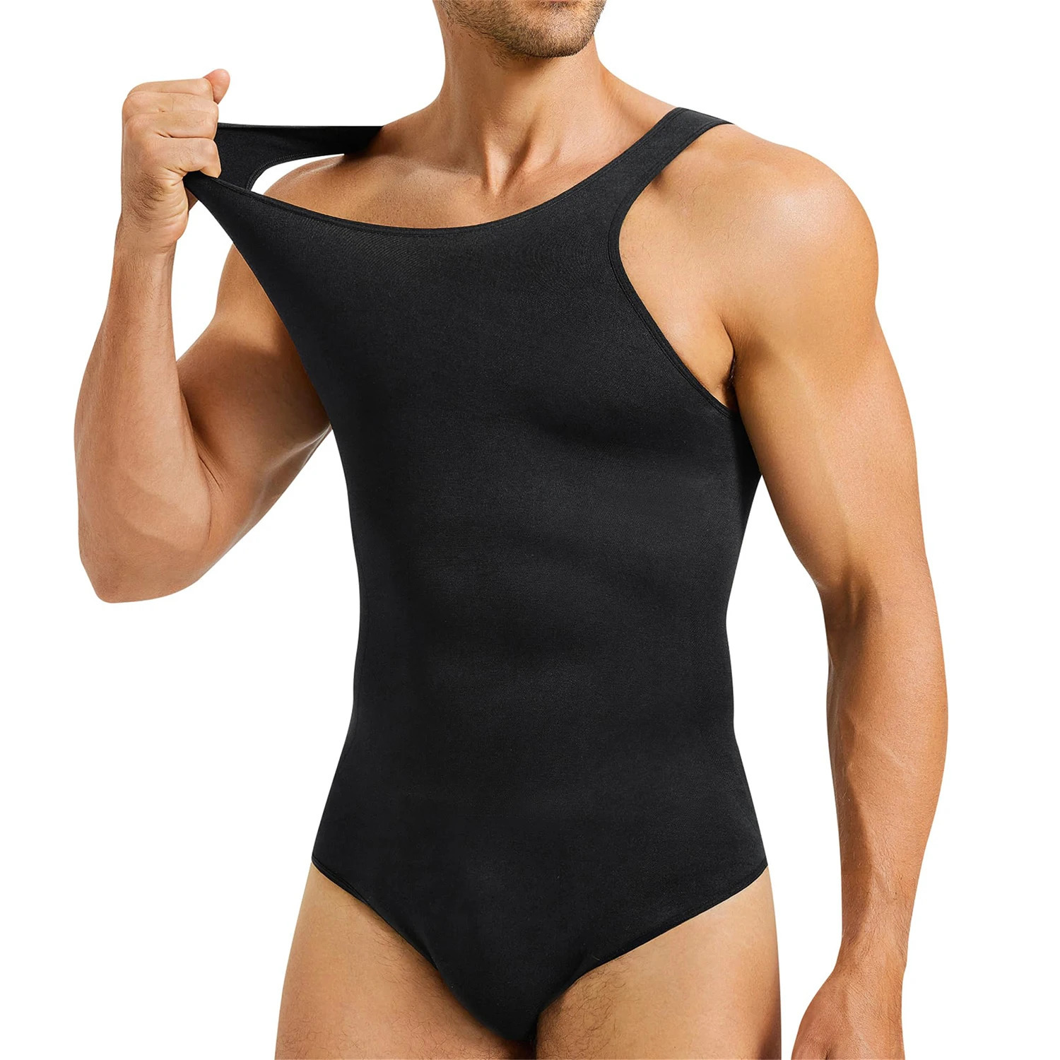 Mens Sleeveless Full Body Shaper Tummy Control Triangle Pants Shapewear Hip Lifting Bodysuit Compression Sexy Underwear 2026 260610