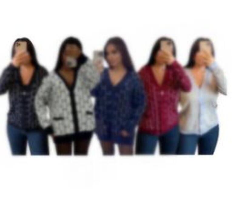 Pull femme marque de luxe col en V Cardigan tricoté Long pull de créateur rose pied-de-poule tricot à manches longues vêtements mode pull surdime