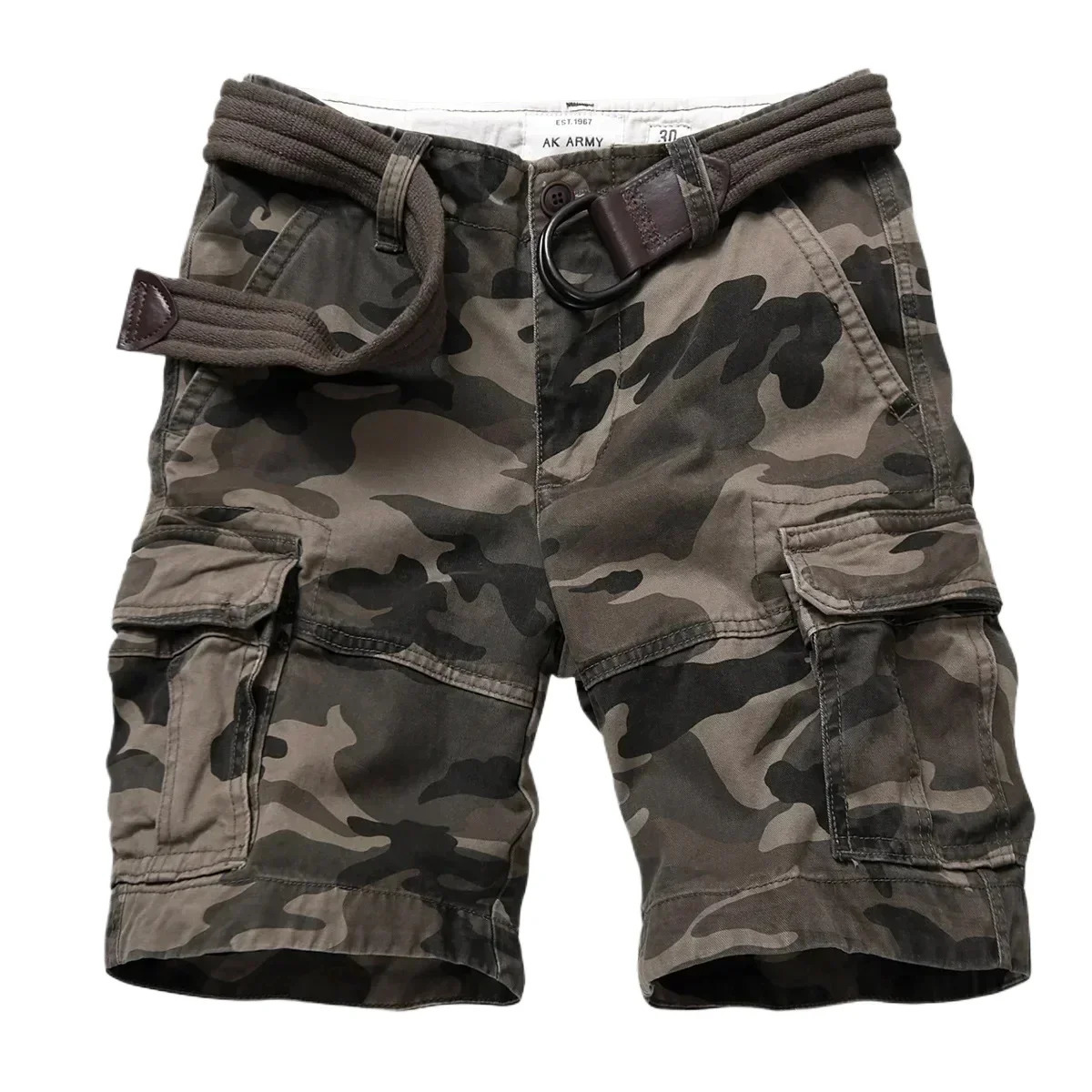 Training Camo Cargo Shorts Men Summer Beach Outdoor Sports Multi Pocket Hiking Climbing Tactical Short Trousers Workwear 260605