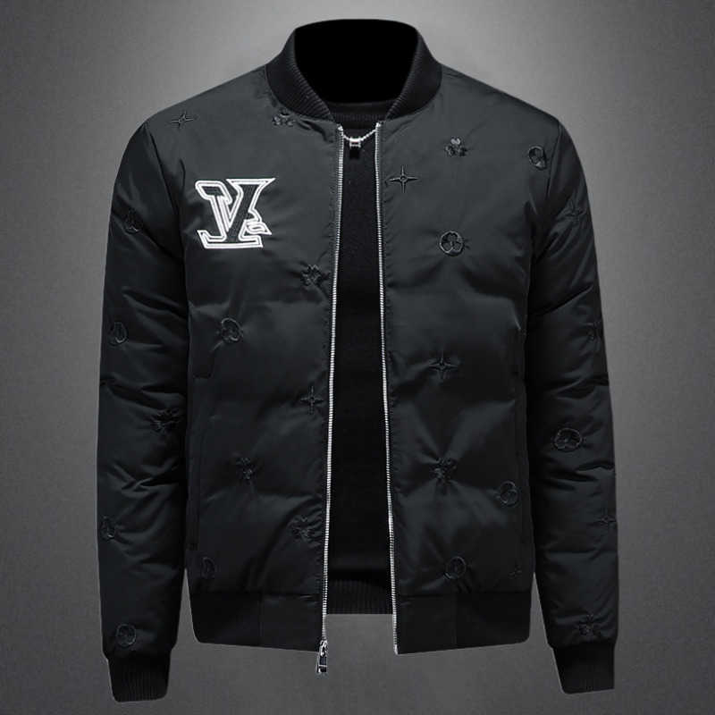 High Quty 2025 New Winter Luxury Brand Mens Down Parkas Jacket Warn Coats Long Slves Embroidery Coats Man Outwears Tops Down Jackets Coat Asian Size