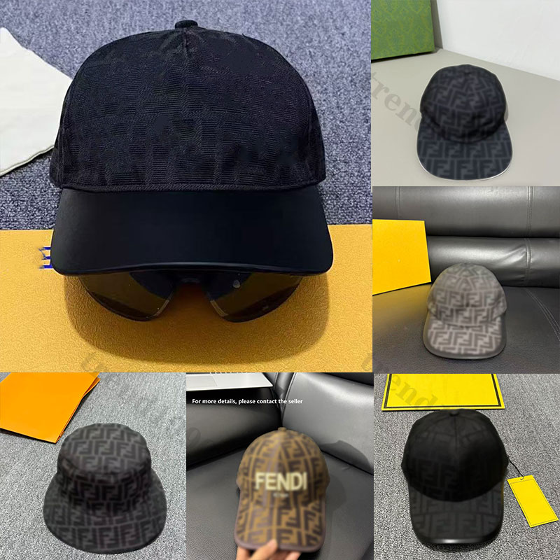 Designer baseball cap - Brand F - Letter embroidery - Fashionable black - Truck driver hat - Sunglasses - Brimmed hat - New style cap