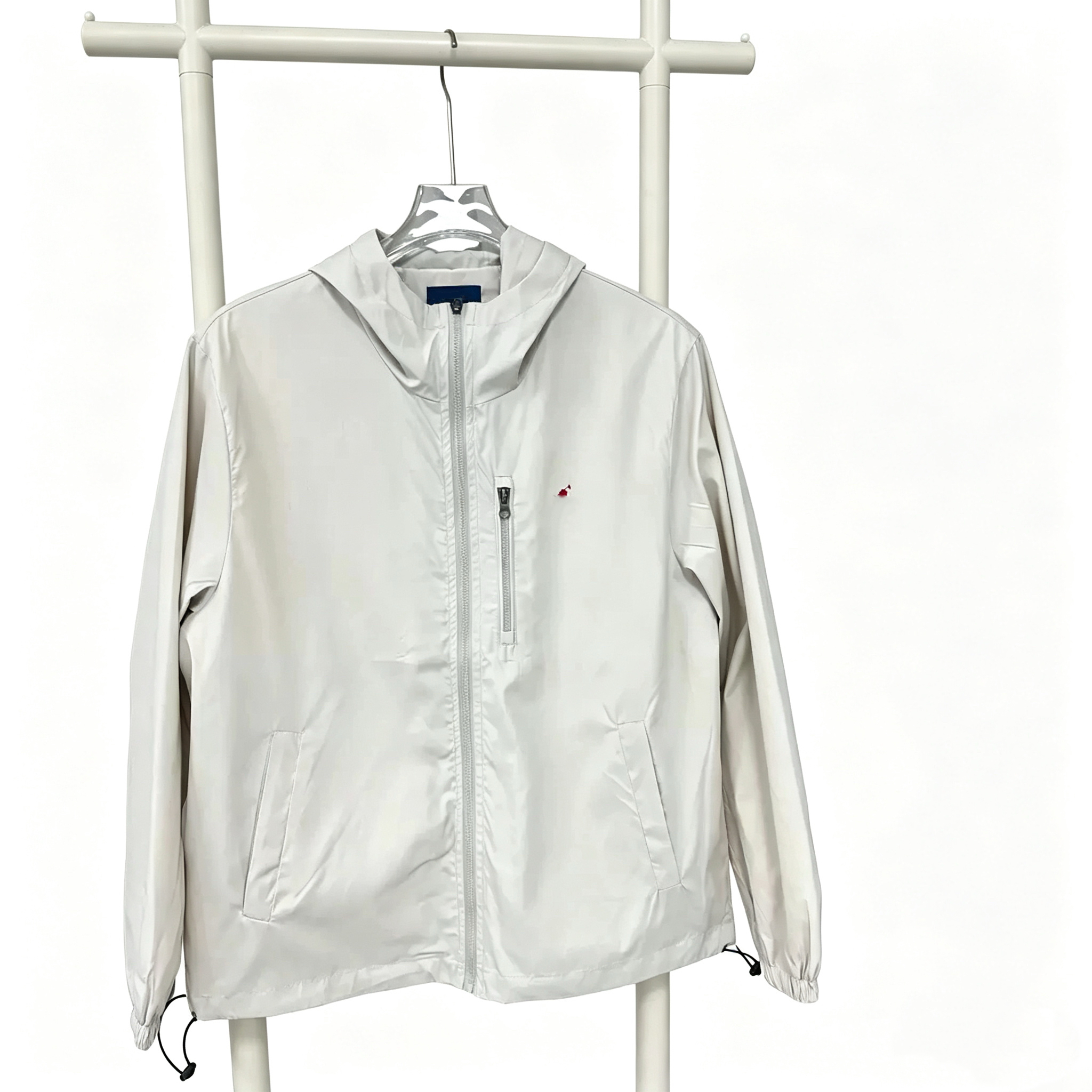 Men's Hooded Windbreaker Pony Logo Lightweight Outdoor Jacket Unisex Designer Casual Trench Coat