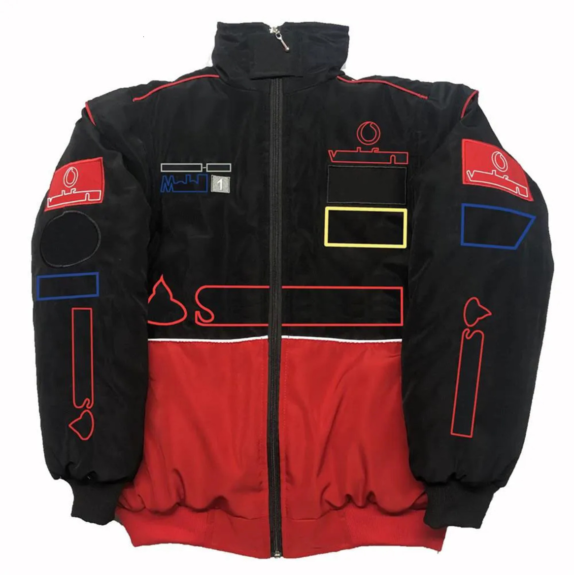 Mens Designer F1 Racing Suit College Style Retro Autumn Winter Formula One Car Jacket Coat New Men Women Fashion Embroidery Jackets Free Shipping Fr