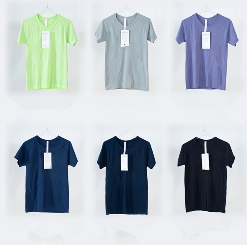 2025 2.0 Solid color sports top sports T-shirt for womens summer short sleeved thin quick drying breathable fitness yoga slim fit short sleeved