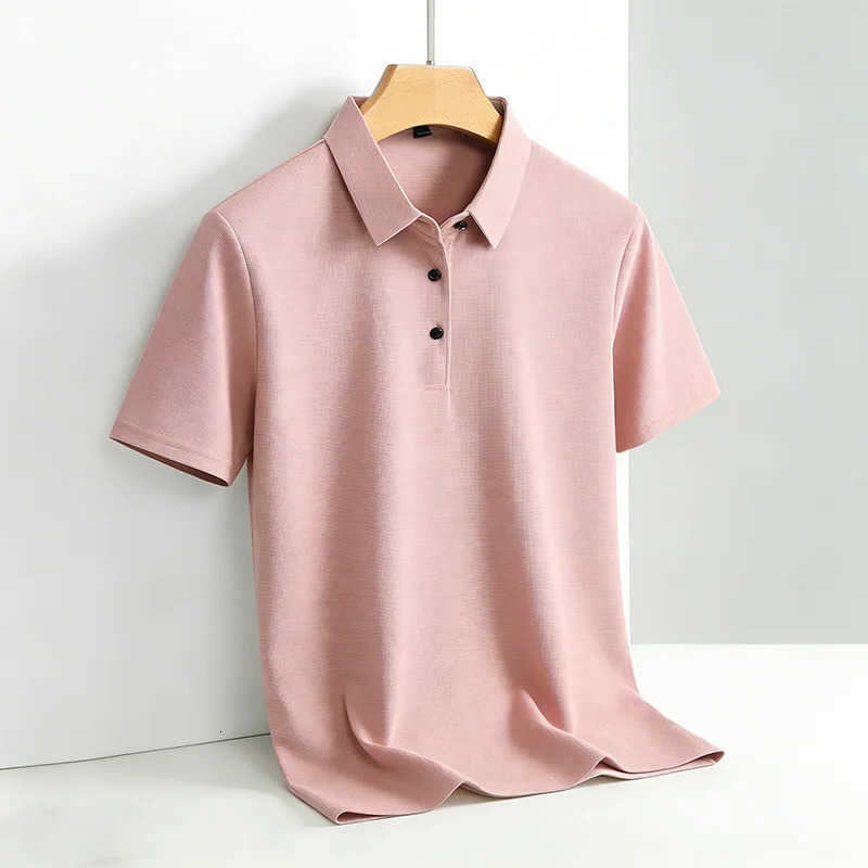 Collar Mens Shirt Classic Short Sleeve Casual Breathable Summer Office Fashion Tee Daily Wear 2026 M260612