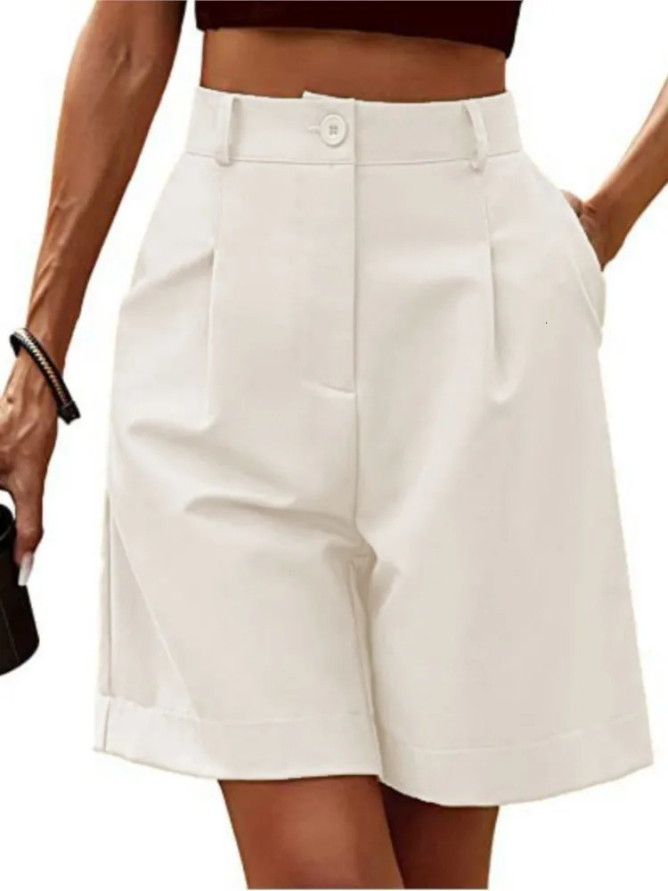 Summer Thin Highwaisted Loose Slimming Straight Casual Breathable Wideleg Fivepoint Pants Womens Street Trend Shorts 260611