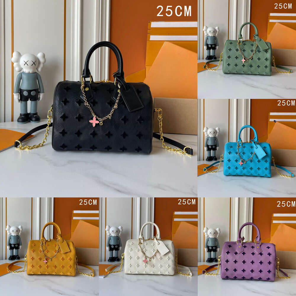Lady Duffle Bag Chain Pillow Bag Speed 20 Soft Handbags Designer Tote Bag Fashion Boston Purse Pochette Luxury Travel Shoulder Bag M19281 M14589 C1B