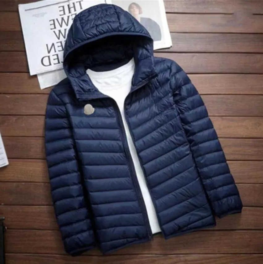 2024Mens designer Light down jacket winter jacket puffer short glossy down jacket Hooded couples stylish and versatile bread suit solid color coats