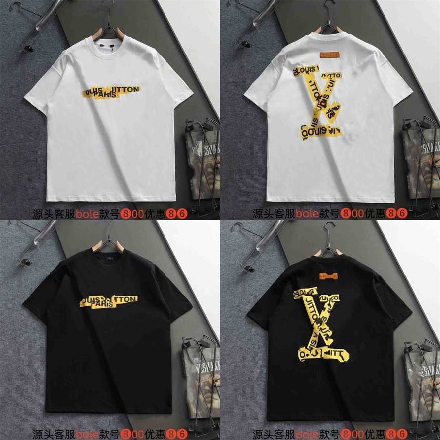 Correct version High-end version of the LV 26S new classic cotton casual loose short-sleeve t-shirt unisex{category}{category}54F4