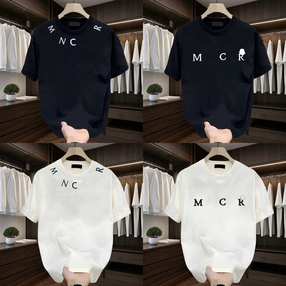 Summer new high-quality clothing 100 pure cotton casual mens and womens letter short-sleeved round-neck fashionable T-shirts Z260525